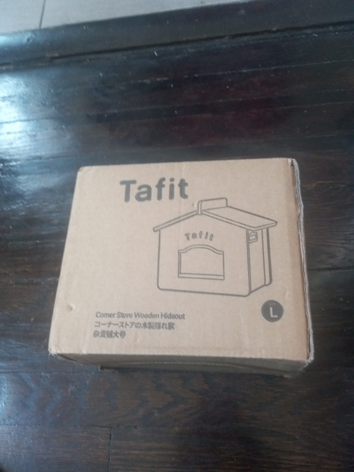 Talfit Corner Store Wooden Hideout Size Large Material Rubberwood Board Used