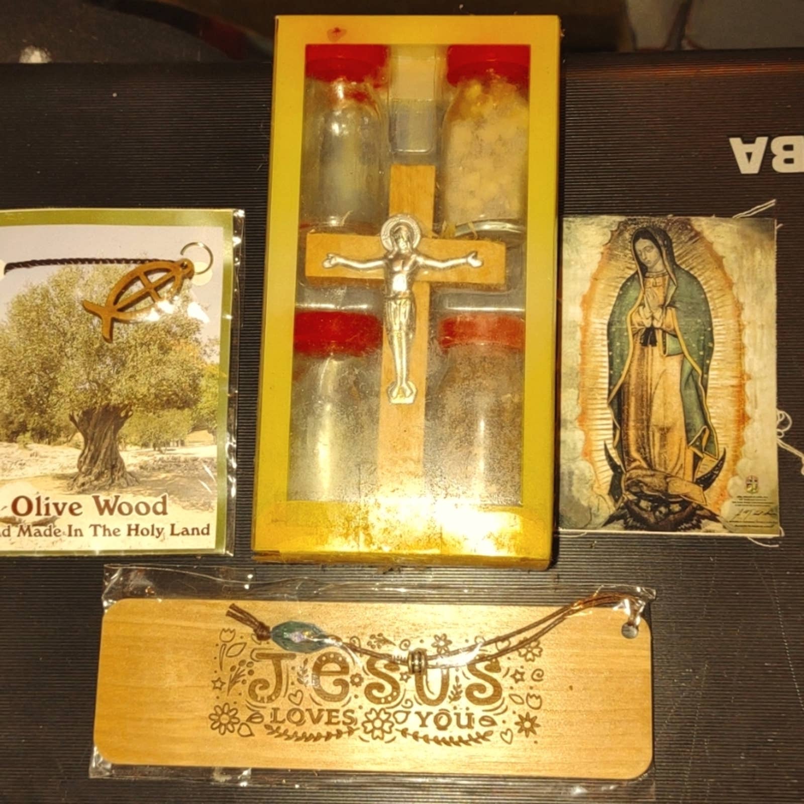 Vintage lot of religious items from the Holy Land