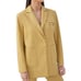 4th & Reckless Faux Leather Oversized Blazer Jacket Yellow Large Lined Revolve
