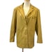 4th & Reckless Faux Leather Oversized Blazer Jacket Yellow Large Lined Revolve