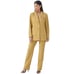 4th & Reckless Faux Leather Oversized Blazer Jacket Yellow Large Lined Revolve