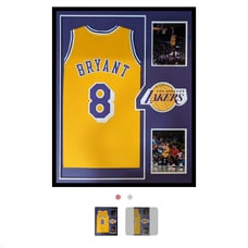 Kobe Bryant Custom Framed Los Angeles Lakers Jersey Display