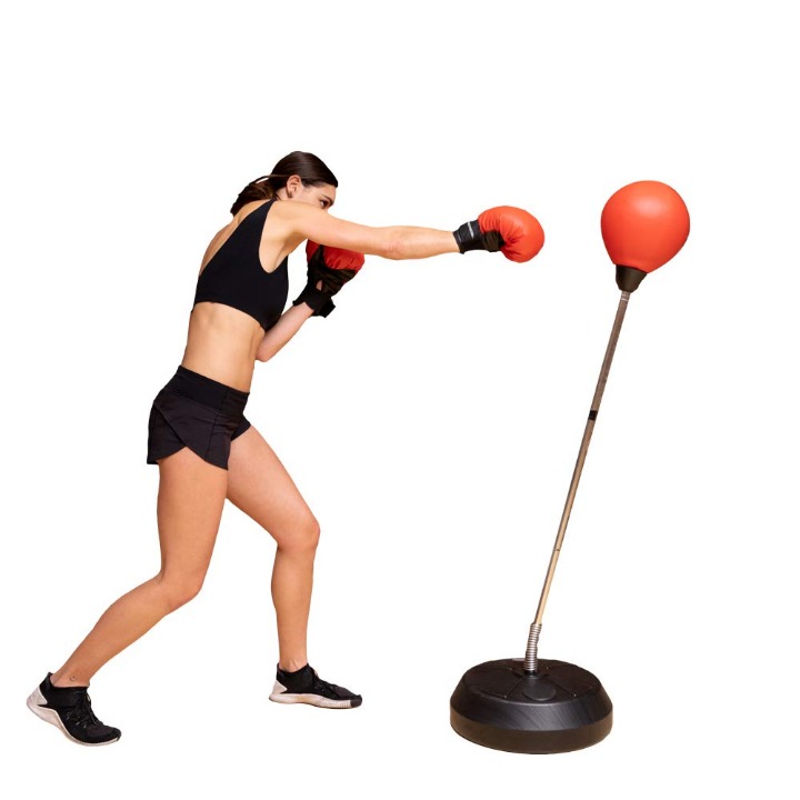 Protocol punching bag with stand