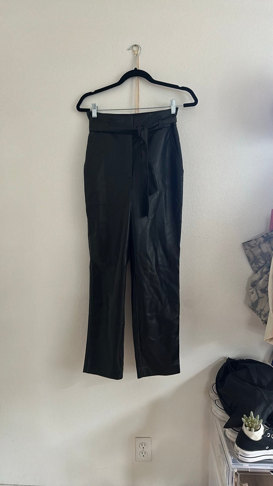 Babaton vegan leather pants