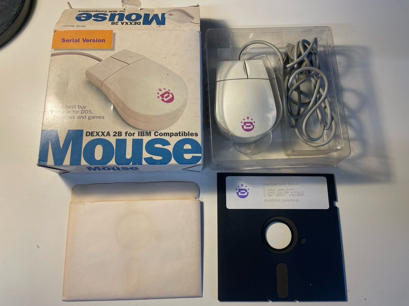 VINTAGE DEXXA 2B BY LOGITECH IBM Compatible 1990s PC / XT / AT PS/2 Disk
