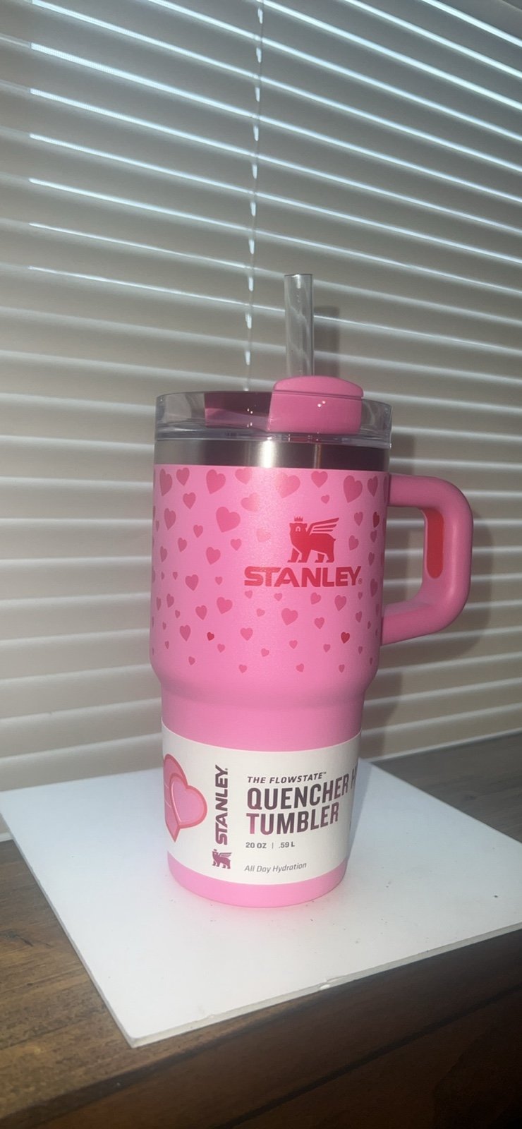 Stanley 20 oz Stainless Steel H2.0 Flowstate Quencher Tumbler with handle Sweet