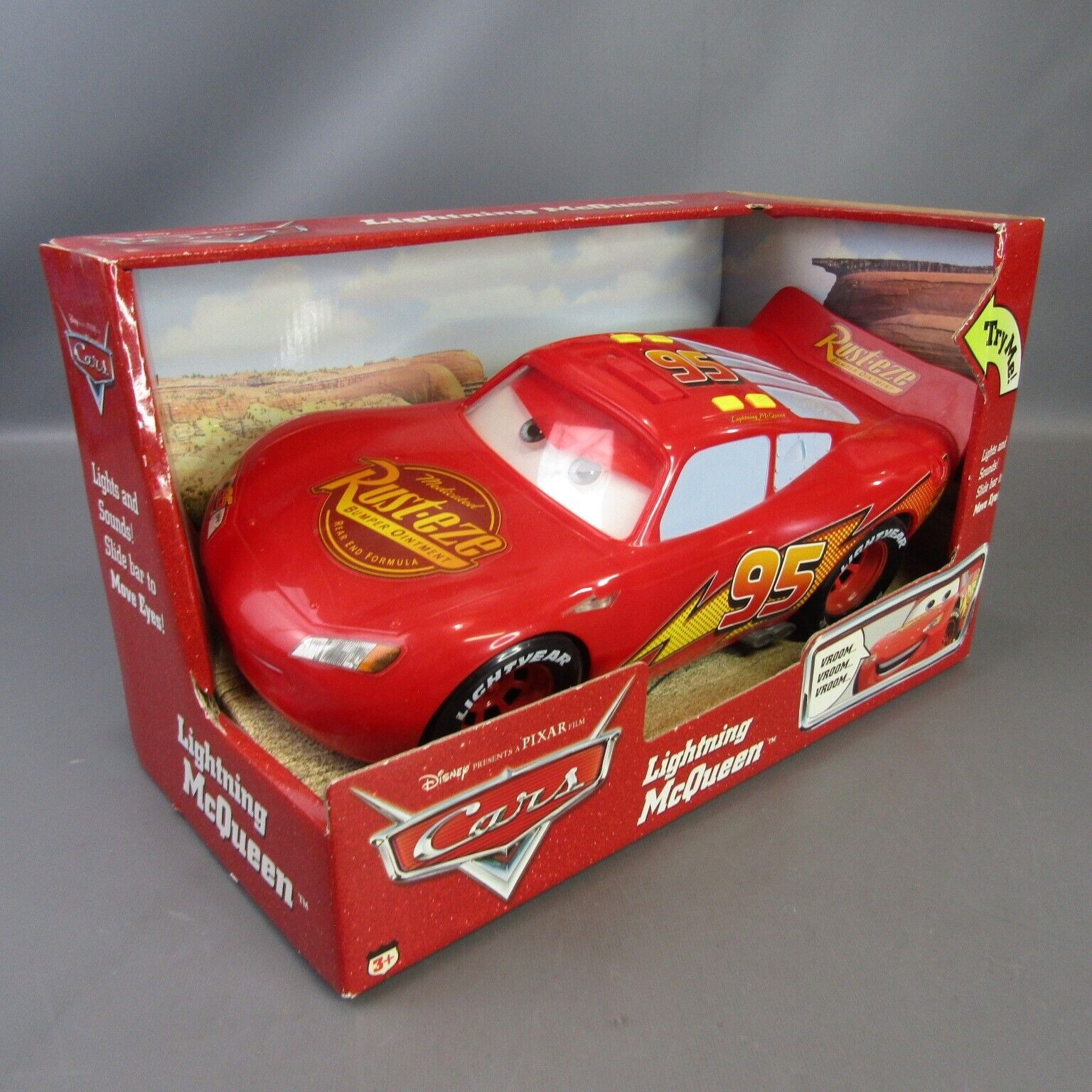 Cars Lightning McQueen 14 Electronic Lights and Sounds Disney Pixar 2005 Mattel