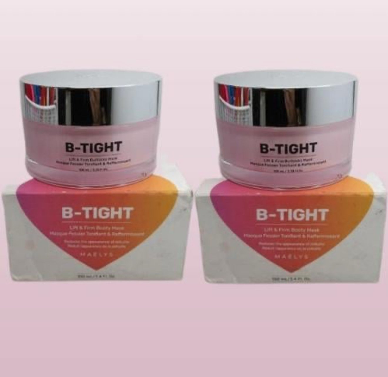 MAELYS B-TIGHT LIFT & FIRM BUTTOCKS MASK 3.38 OZ NWOB LOT OF 2 EXP: 2026