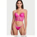Victorias Secret Very Sexy V-Hardware Rhinestone V-String - Fuschia Frenzy -Sz M