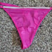 Victorias Secret Very Sexy V-Hardware Rhinestone V-String - Fuschia Frenzy -Sz M