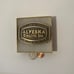 Vintage 1984 Metal Belt Buckle, Brass, Alyeska Electric Inc, Anchorage Alaska