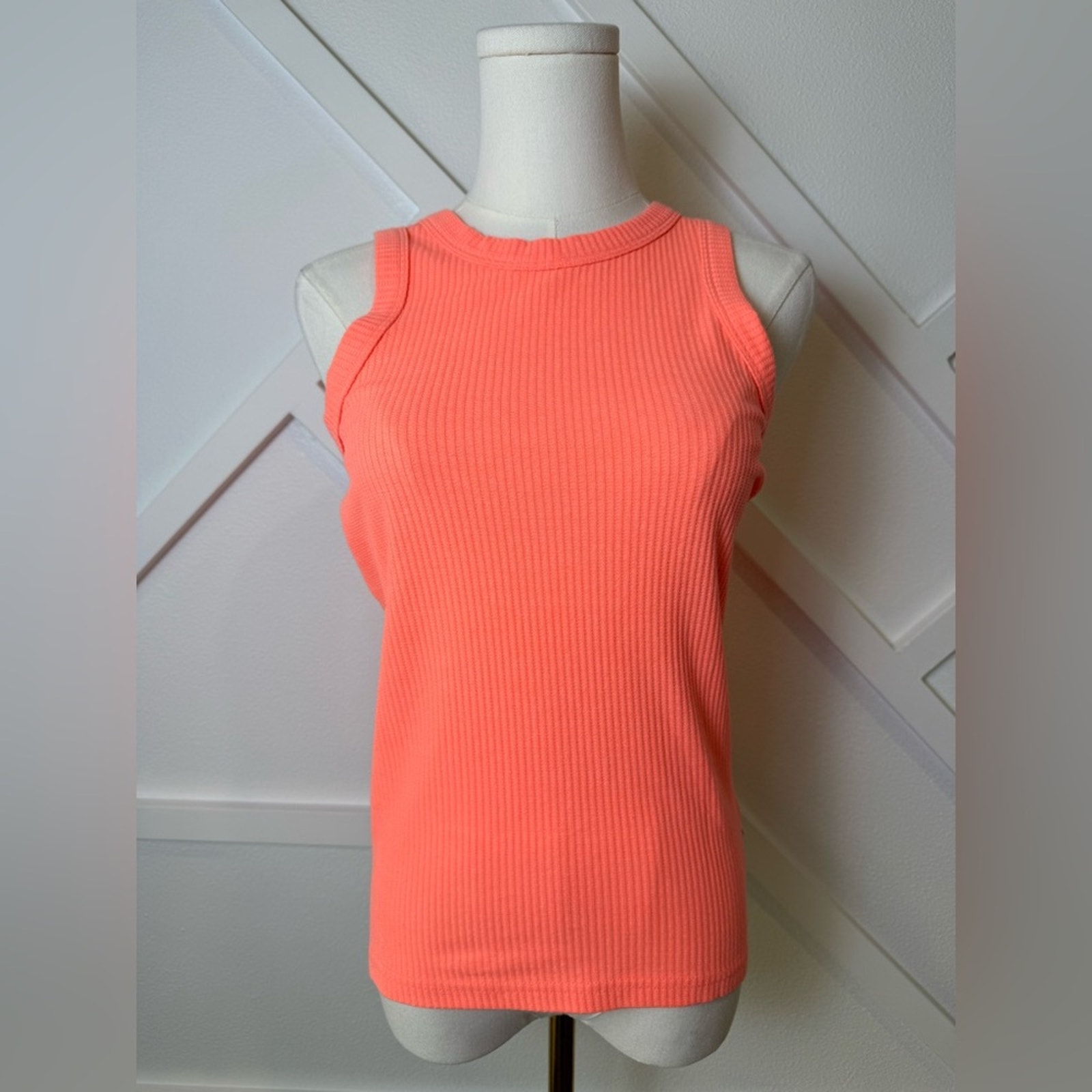 NWT Free People Araminta James The Everyday Waffle Knit Tank Apricot Size XS