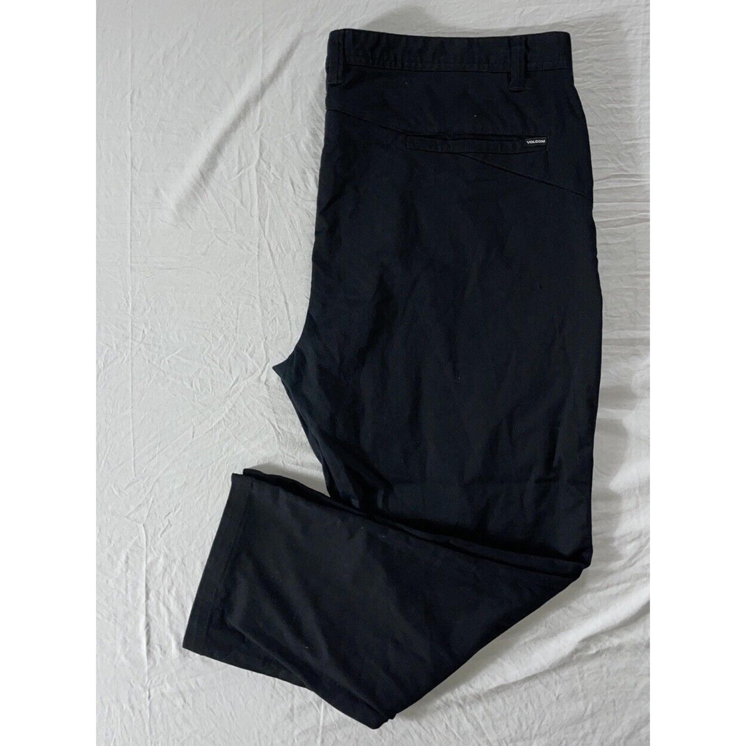 Volcom Men's Frickin Modern Stretch Chino Skate Pants. Black, Men's 46X29. GUC!!