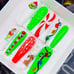 XXL LARGE-THE GRINCH- GEL PRESS ON NAILS