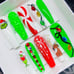 XXL LARGE-THE GRINCH- GEL PRESS ON NAILS