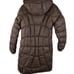 EUC Mountain Hardwear Womens Brown Quilted Down Parka Coat W/ Faux Fur Hood & In