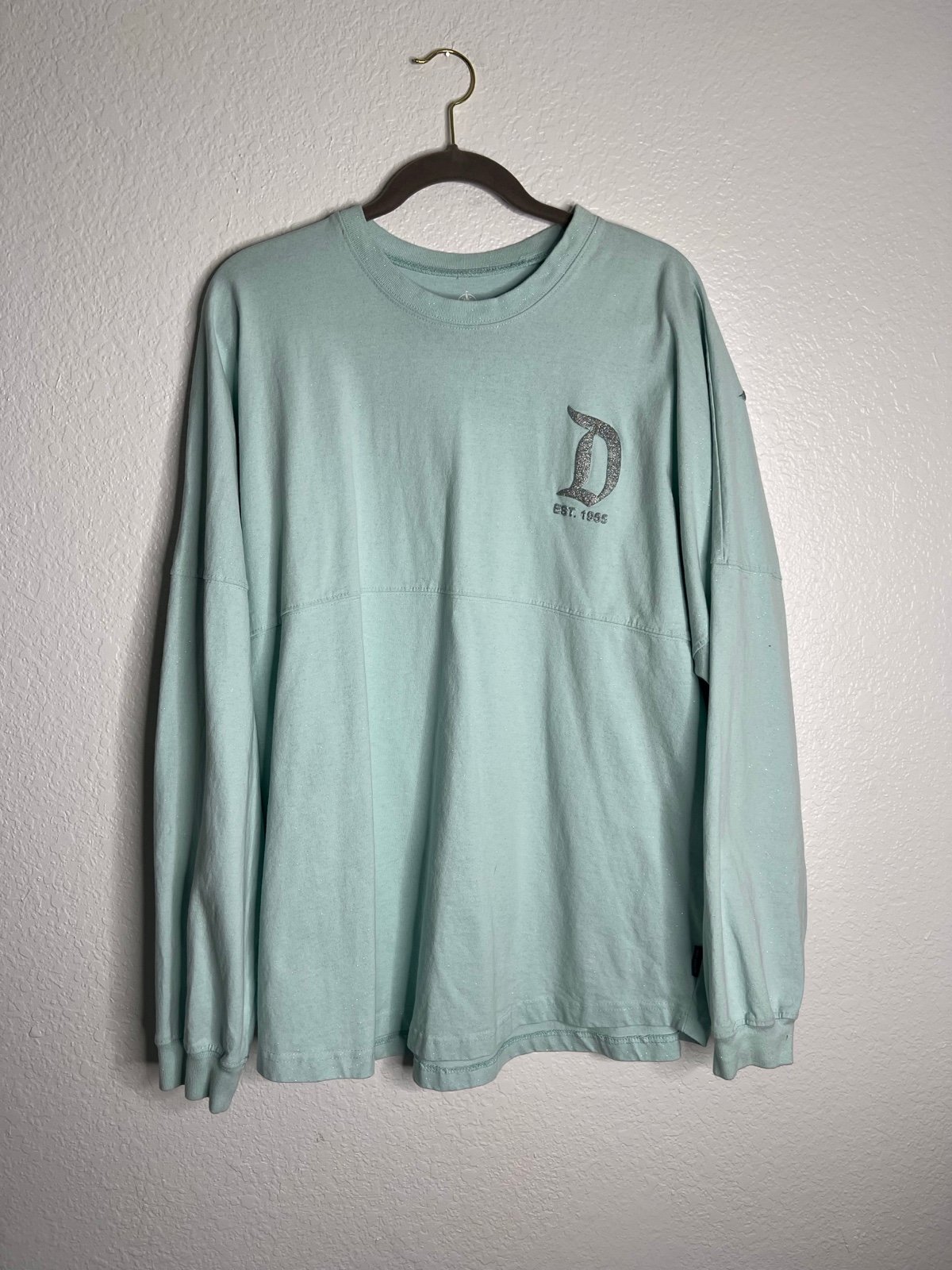 Disney Parks Baby Blue Sparkle Disneyland Spirit Jersey Size XXL
