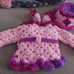 Handmade Baby Sweater Set 0-6 mo.