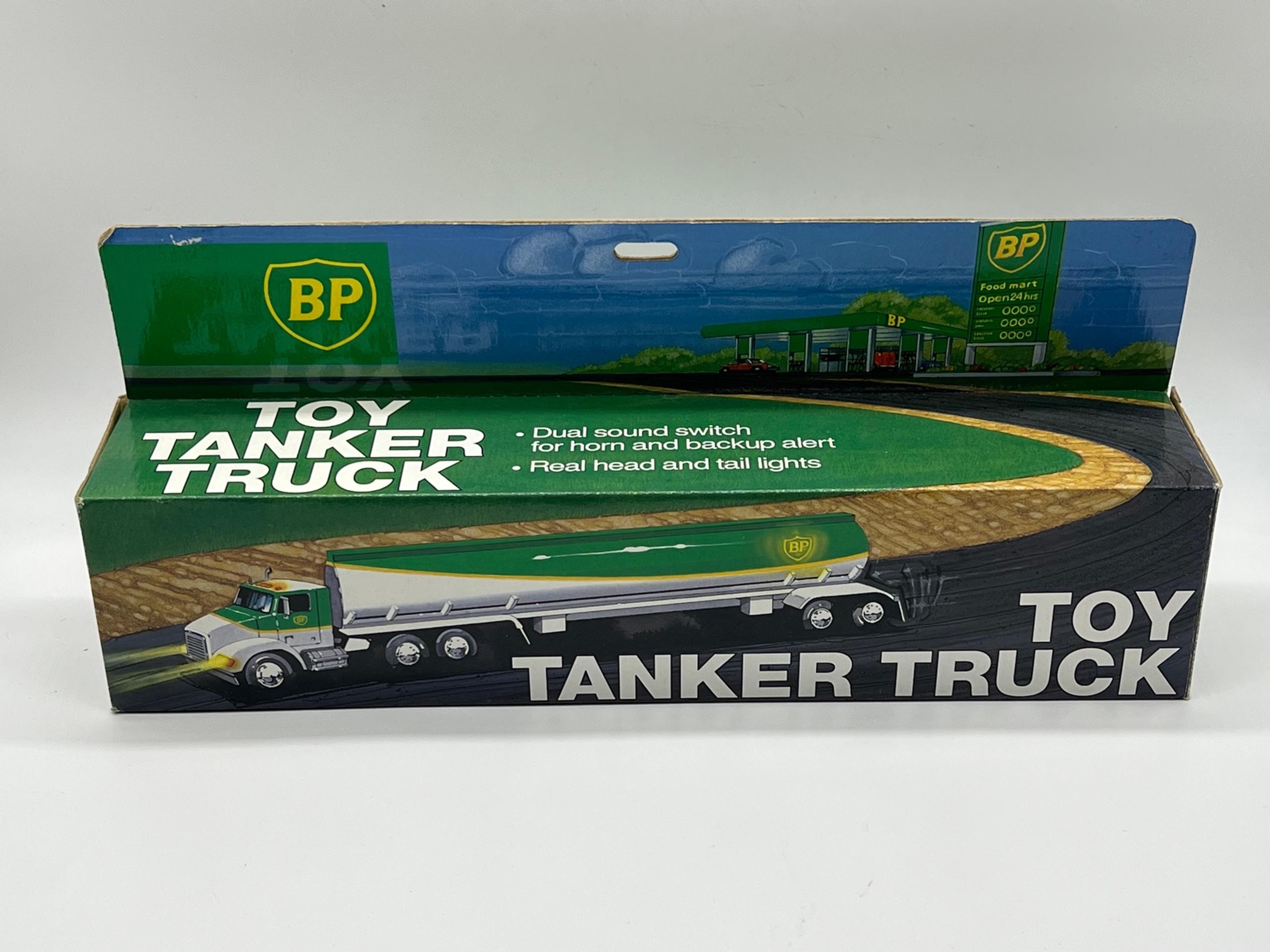 Vintage BP Toy Tanker Truck W/Dual Sound and Lights 1991