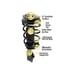 UNITY AUTOMOTIVE 11246 Front Right Complete Strut Assembly 2013-2017 Toyota RAV4