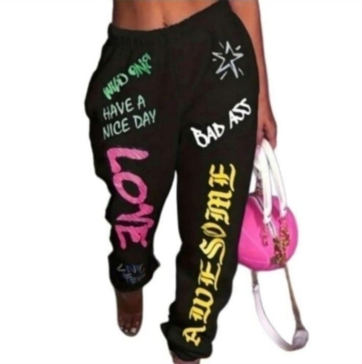 Plus size printed sweat pants sz 2XL