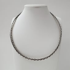 Sterling Silver 925 Braided Necklace – Timeless Elegance with a Modern Twist