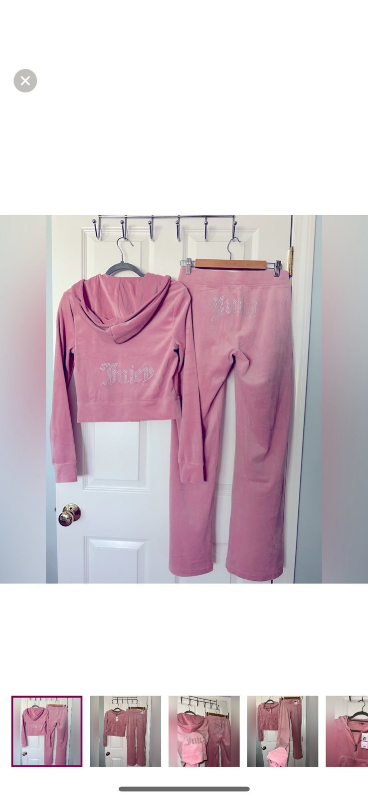 VIRAL JUICY COUTURE TRACK SUIT LIGHT PINK