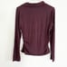 Madewell Polo Top Side Cinch Long Sleeve Collared Blouse Plum Purple Size M