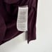 Madewell Polo Top Side Cinch Long Sleeve Collared Blouse Plum Purple Size M