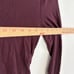 Madewell Polo Top Side Cinch Long Sleeve Collared Blouse Plum Purple Size M