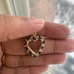10k Sapphire and Diamond Heart Pendant Only
