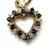 10k Sapphire and Diamond Heart Pendant Only