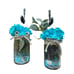 Nautical Mason Jar Lighted Wall Hanging Sconce Set Handmade