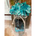 Nautical Mason Jar Lighted Wall Hanging Sconce Set Handmade