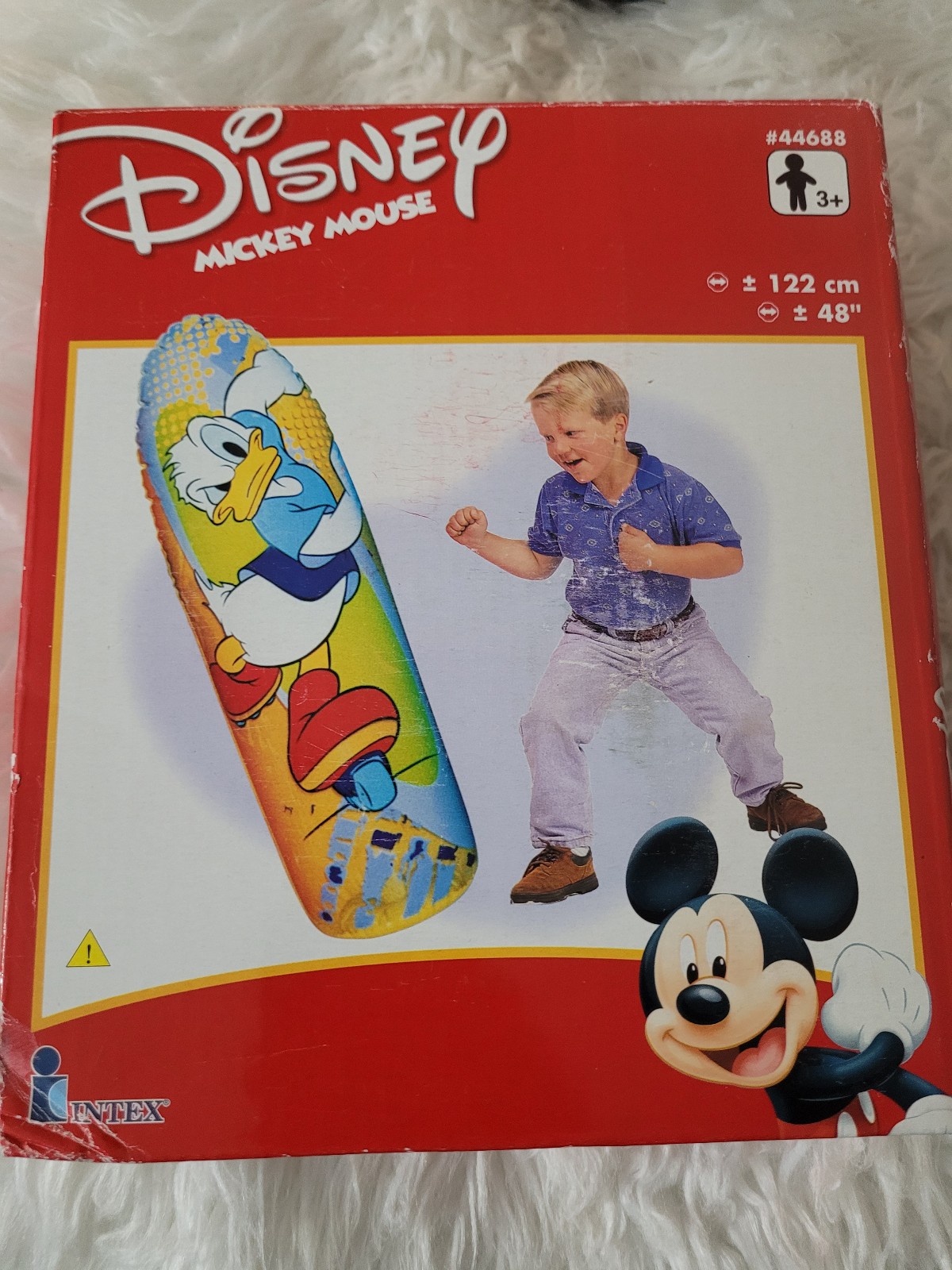 Vintage Disney Donald Duck 48 Punching Bop Bag By Intex New Open Box