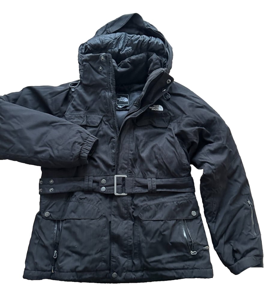 The North Face Black Nylon winter Goose Down 600 HYVENT jacket women size L