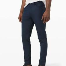 Lululemon Men's ABC Pant Classic 32 *Warpstreme, Navy, Size 37