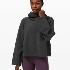 Lululemon Retreat Yourself Hoodie Heathered Graphite Grey Size XS/S Gently Used