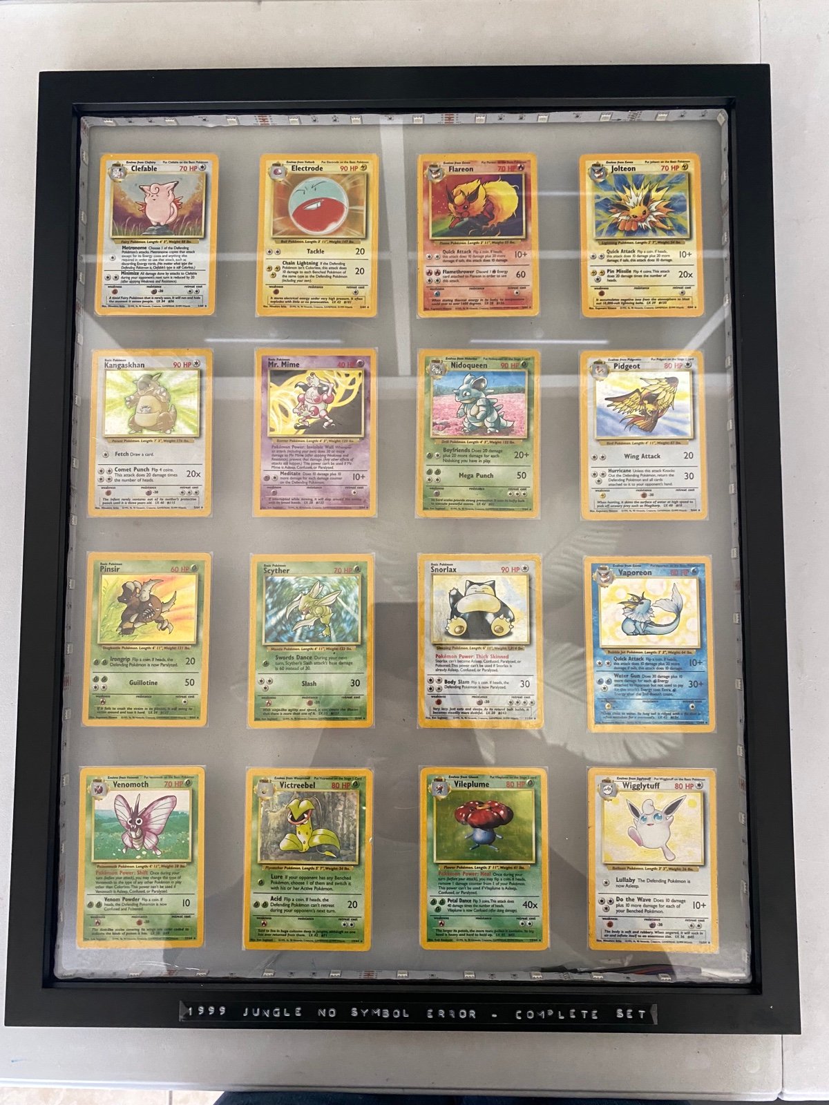 Pokémon Complete Jungle Error Set: No Symbol - Custom Framed.