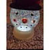 Bath & Body Works Glitter Light Up Snowman Globe 3-Wick Candle Holder