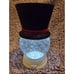 Bath & Body Works Glitter Light Up Snowman Globe 3-Wick Candle Holder
