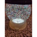 Bath & Body Works Glitter Light Up Snowman Globe 3-Wick Candle Holder