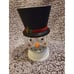 Bath & Body Works Glitter Light Up Snowman Globe 3-Wick Candle Holder