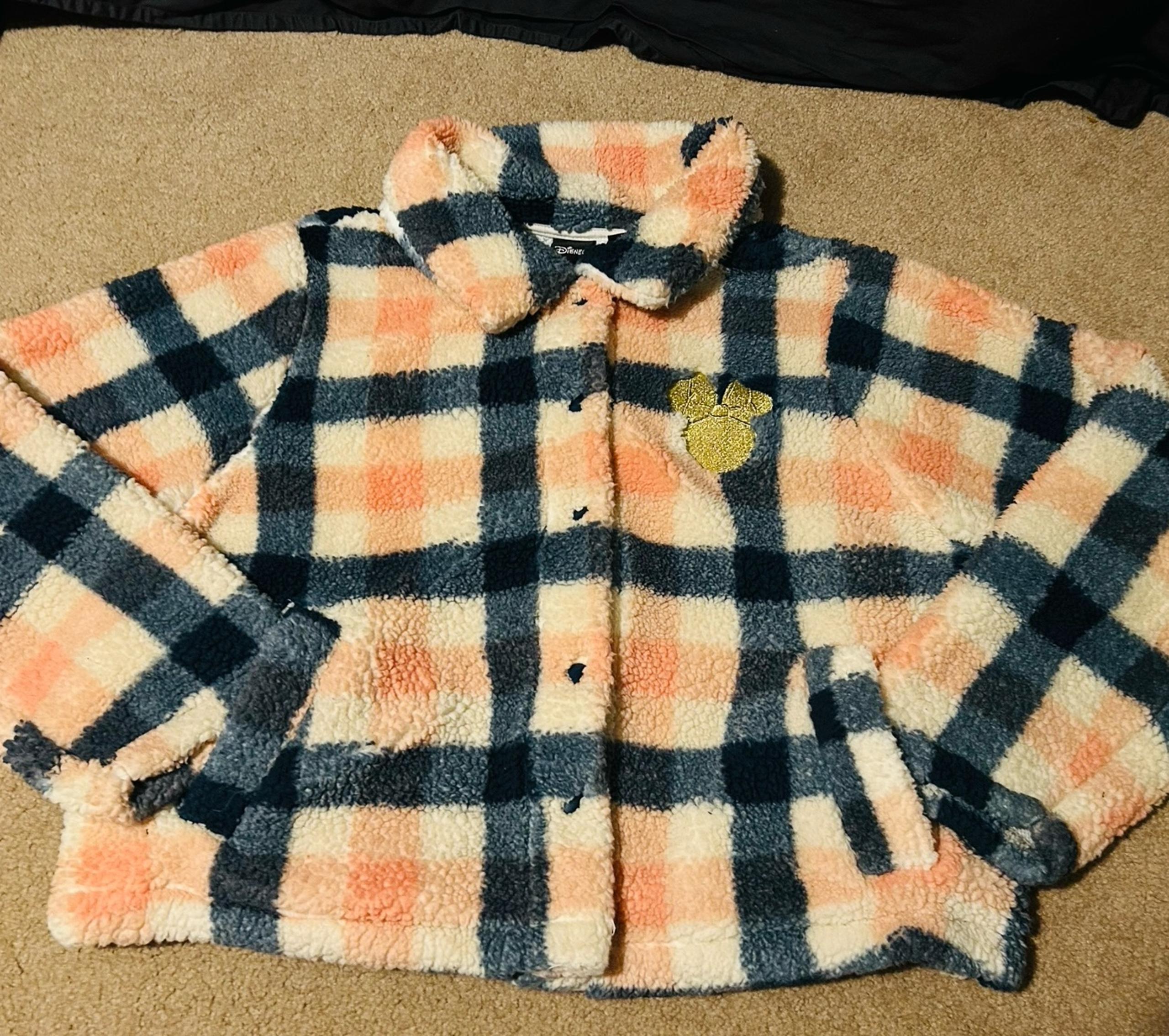 Minnie Mouse Fleece Plaid Jacket size 2XL