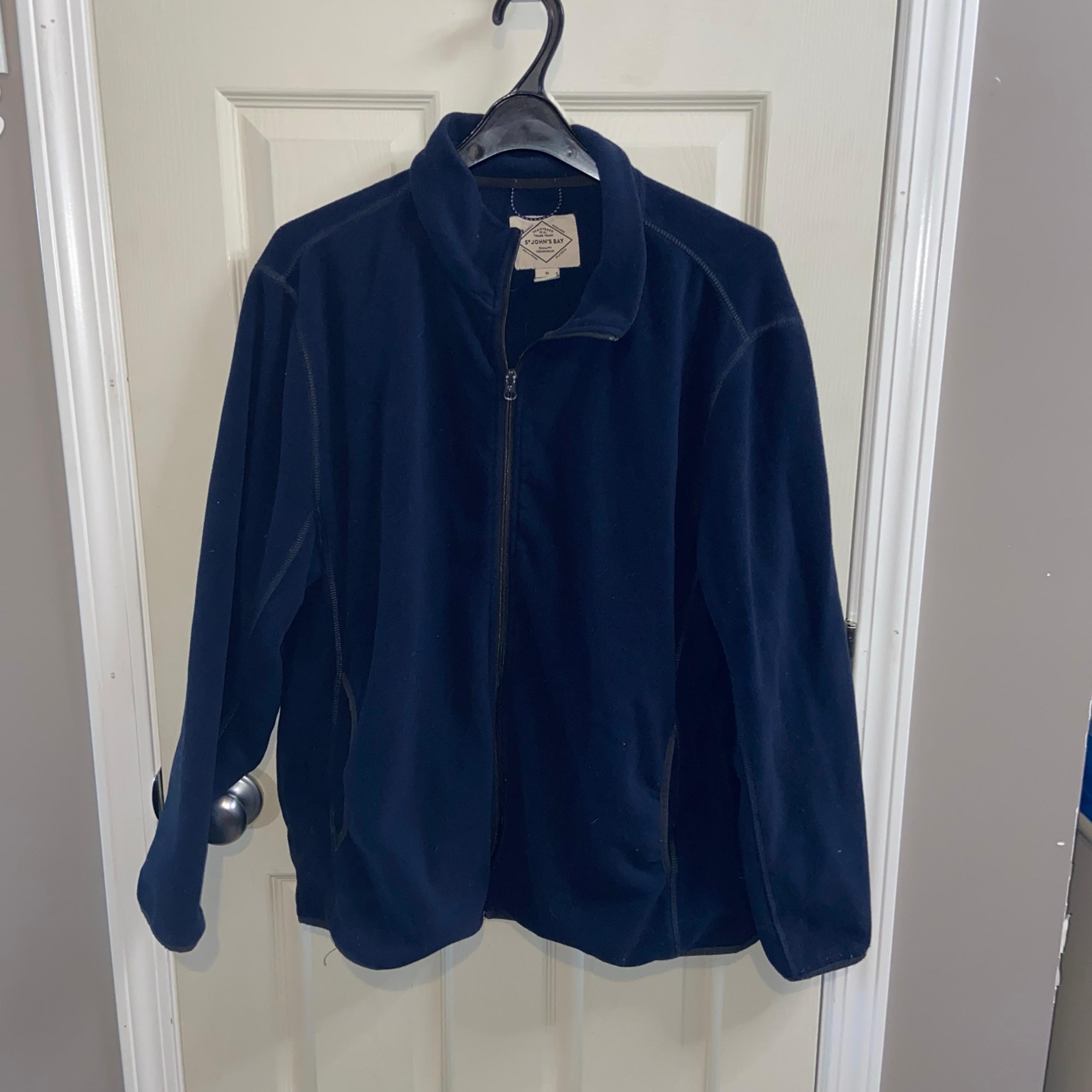 St. John’s Bay Mens Fleece Jacket XL Blue - St. John's Bay