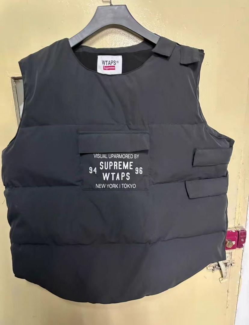 Supreme×WTAPS Tactical Down Vest XL Supreme WTAPS Tactical Down Vest Black Men's - FW21 - US