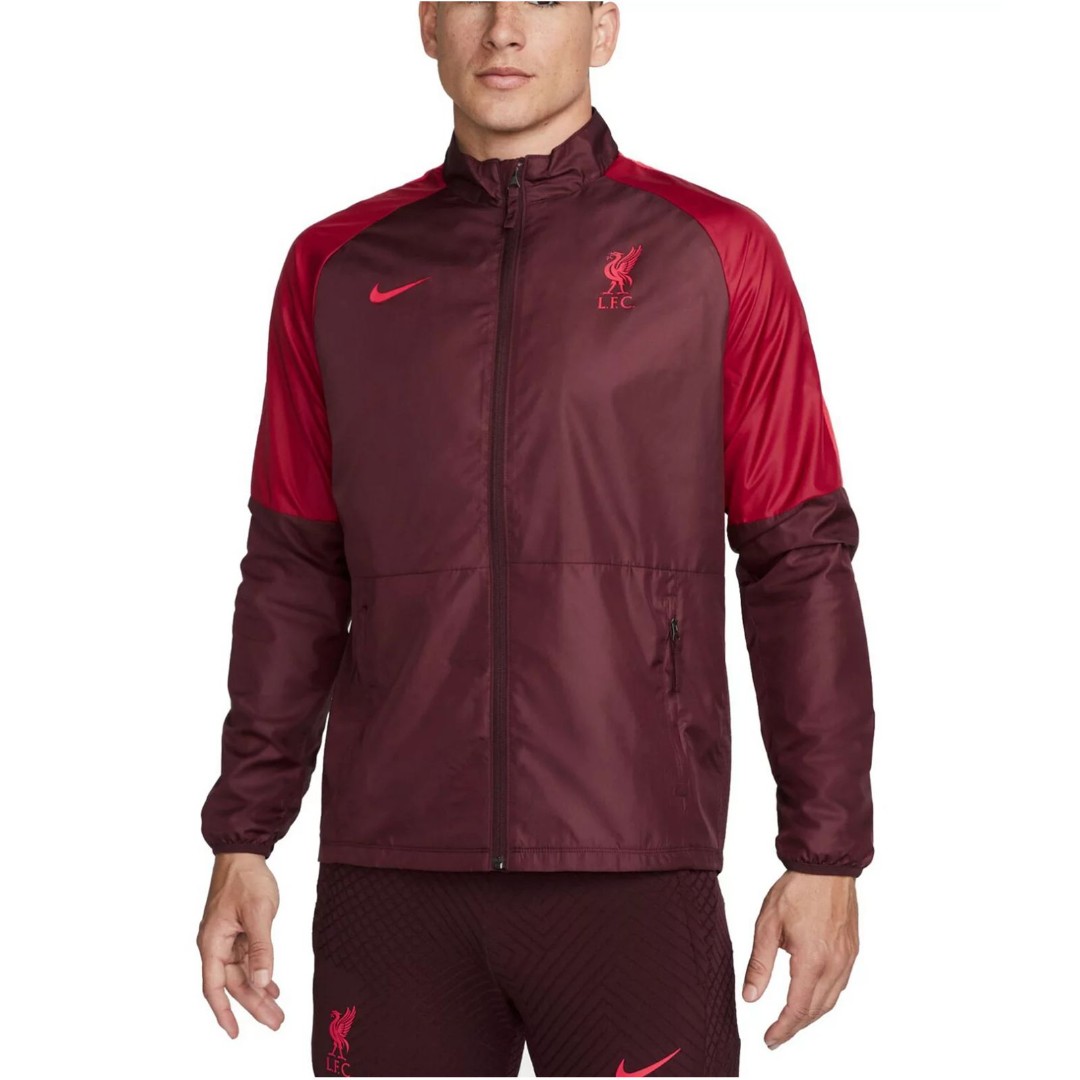 Nike Burgundy Liverpool Academy AWF Full-Zip Jacket Red - Men's Size XL