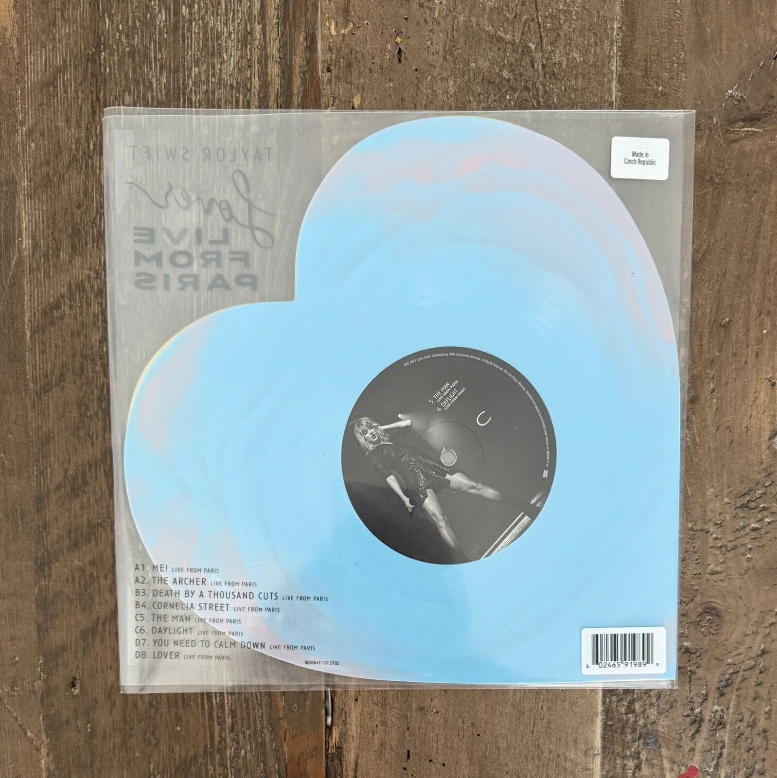 Taylor Swift LOVER Live From Paris Limited HEART Shaped Vinyl | SHIPS TODAY