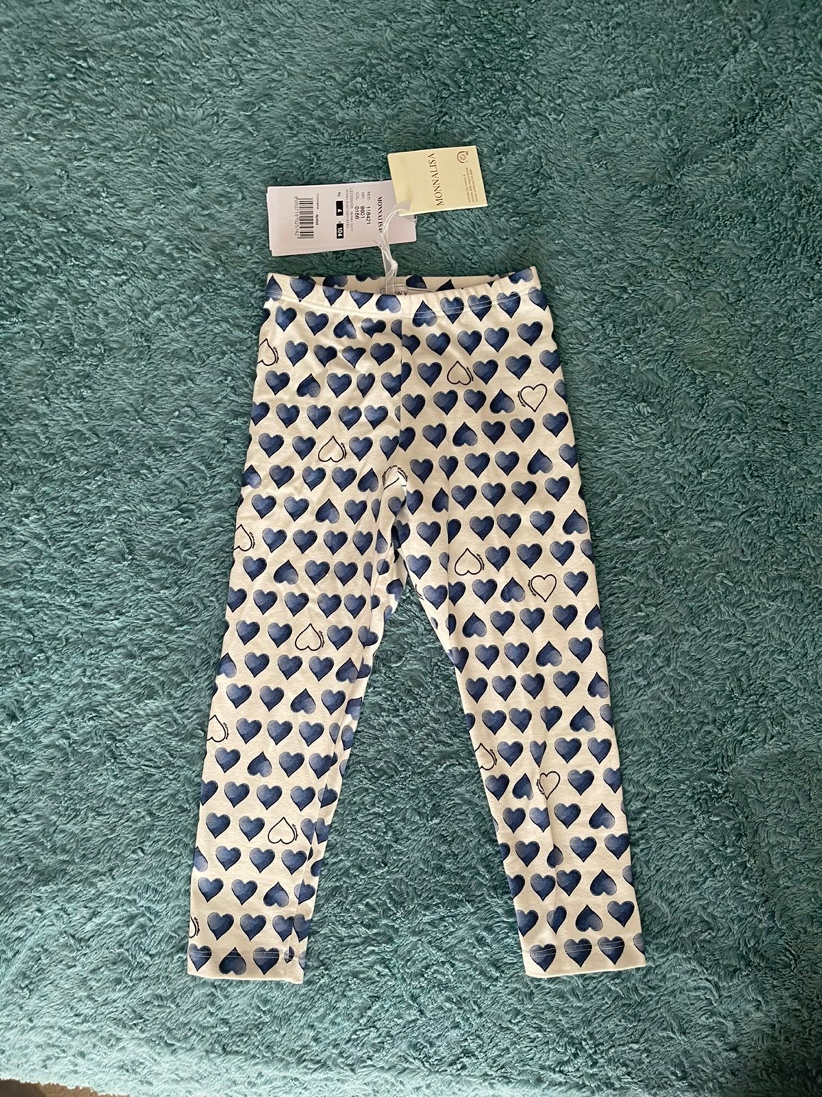 Monnalisa heart leggings