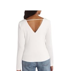 NINE BRITTON Fenton Back Cut Out Detail Knit Top